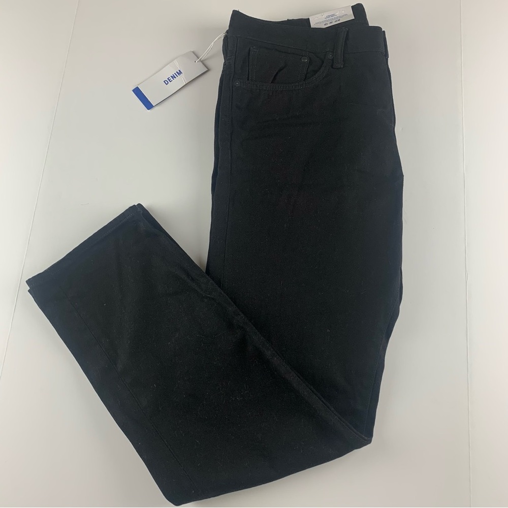H&M NWT straight fit denim black jeans
